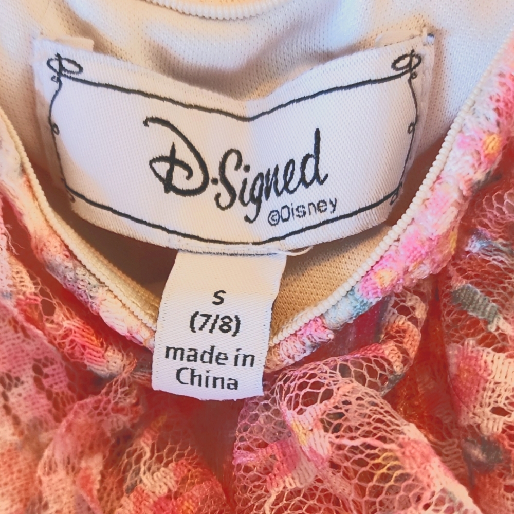 D Signed Dress with Flutter Sleeves